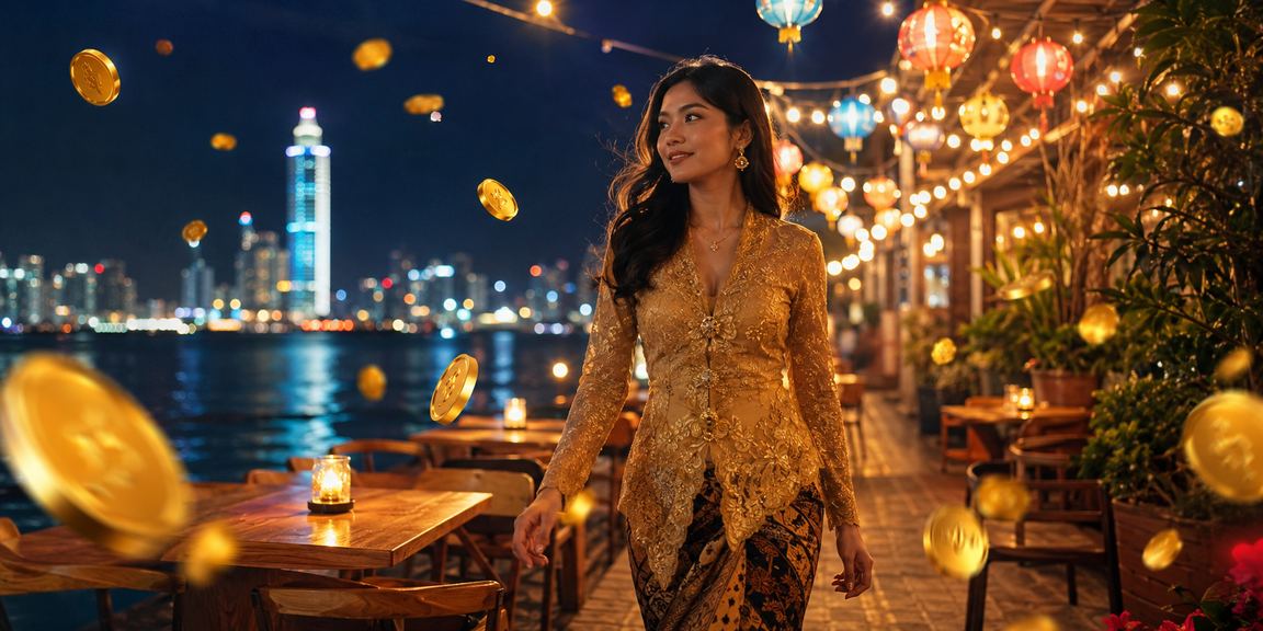 Suasana hiburan kasino di Pulau Pinang dengan pakaian kebaya tradisional